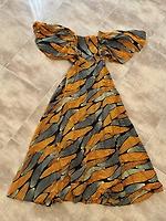 Robe maxi en wax - dos dénudé - Photo 3