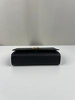 Sac bandoulière Saint Laurent Kate small cuir grainé grain de poudre noir - Photo 5