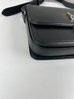 Sac bandoulière Saint Laurent Solferino cuir noir - Photo 8