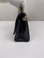 Sac Chanel 2.55 Jumbo en cuir noir bijouterie doré - Photo 6