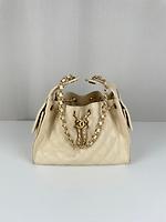 Chanel 25 small cuir caviar grainé beige - Photo 1