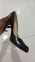 Escarpins Christian Louboutin "Décolleté 868" en Cuir Jazz 38,5 - Semelles neuves (Minuit moins 7) - Photo 3