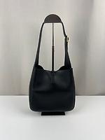 Sac Saint Laurent 5 à 7 hobo noir - Photo 4