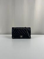Sac bandoulière Chanel Timeless 25 medium en cuir noir - Photo 1