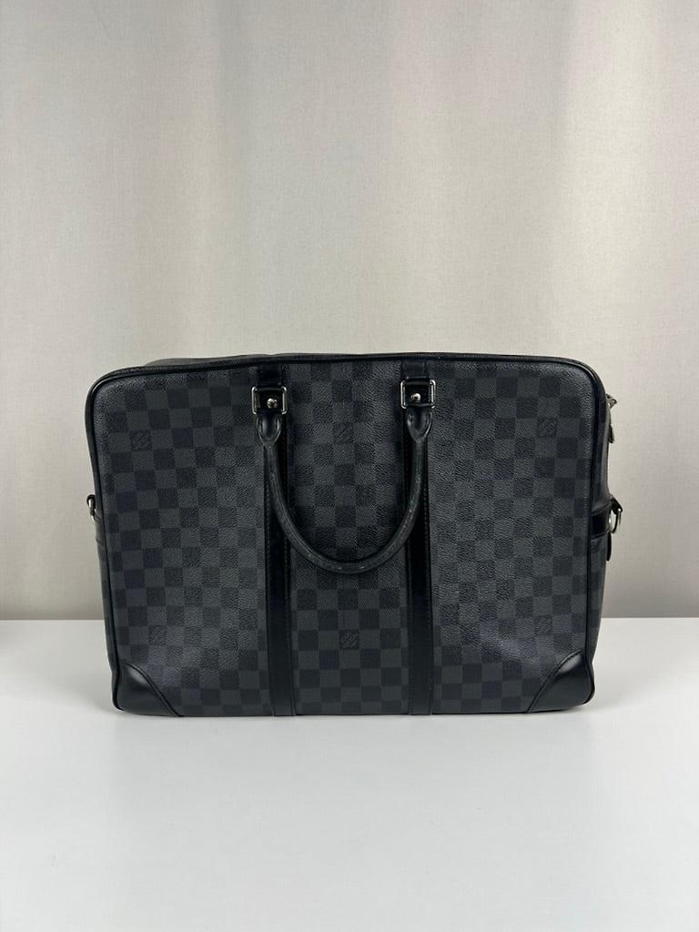 Porte-documents Voyage Louis Vuitton en toile Damier Graphite