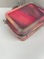 Sac bandoulière Vanity Chanel PVC et cuir rose - Photo 9