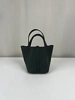 Sac à main Hermès Picotin 18 Vert Mangrove bijouterie dorée - Photo 5