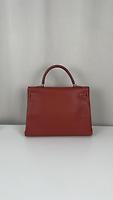 Sac Hermès Kelly 35 cuir Epsom couleur Brique bijouterie argent - Photo 6