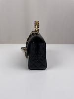 Sac Chanel top handle cuir noir - Photo 8
