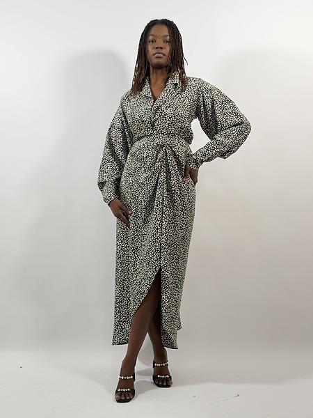 3/4 length dress