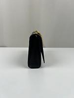 Sac bandoulière Saint Laurent Kate small cuir grainé grain de poudre noir - Photo 7