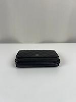 Sac bandoulière Chanel WOC cuir noir bijouterie argentée - Photo 8
