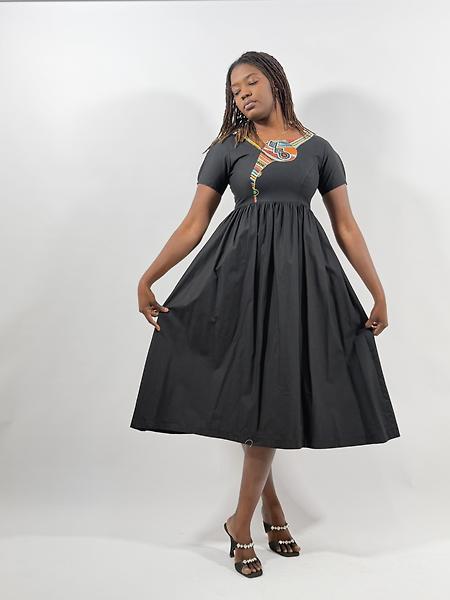 3/4 length dress
