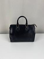 Sac à main Louis Vuitton Speedy 25 en cuir épi noir - Photo 3