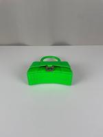 Sac Balenciaga Hourglass cuir embossé vert néon - Photo 7