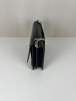 Sac Saint Laurent Sunset Medium Noir cuir embossé - Photo 5