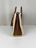 Sac de jour Saint Laurent grand modèle en daim et fourrure - Photo 6