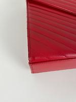 Saint Laurent sac Enveloppe en cuir rouge - Photo 10