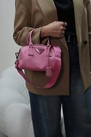 Sac Boston rose Prada Nylon Begonia réédition 2005 - Photo 3