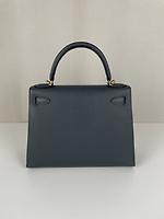 Hermès Kelly 28 Epsom seller Gris misty - Photo 6