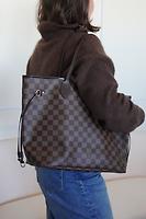 Sac cabas Louis Vuitton Neverfull MM en toile Damier Ébène - Photo 2