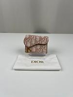 Portefeuille bi-fold Dior oblique rose - Photo 3