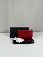 Sac bandoulière Chanel WOC en cuir rouge - Photo 3