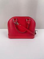 Sac Louis Vuitton Alma BB cuir épi rouge - Photo 4