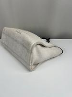 Sac cabas Chanel Deauville en toile gris / beige - Photo 8