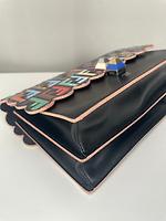 Fendi FF Kan I cuir noir - Photo 7