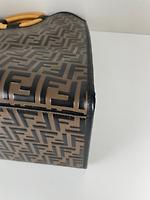 Fendi cabas FF Runaway grand brun et noir - Photo 9