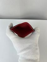 Porte-cartes Prada en cuir noir et rouge - Photo 8