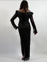 Robe longue perlée - Photo 3