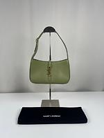Sac à main Saint Laurent 5 à 7 cuir vert - Photo 3