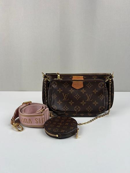 Louis Vuitton Multi Pochette avec bandoulière rose