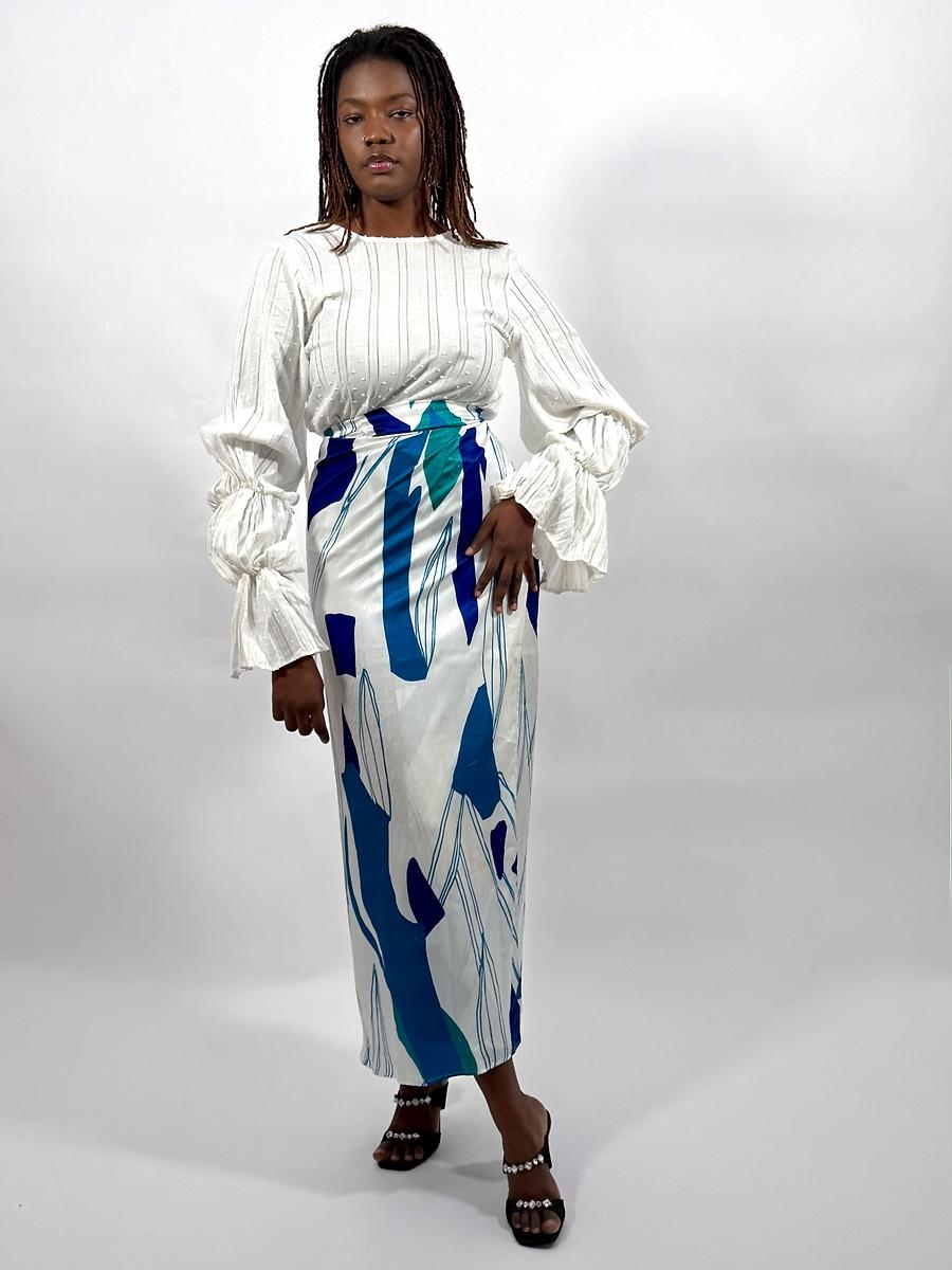 Ensemble bleu vert