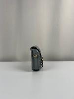 Sac bandoulière Dior Bobby small cuir gris - Photo 7