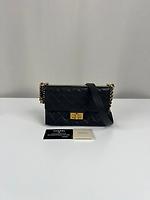 Sac bandoulière Chanel Rita en cuir grainé noir - Photo 3