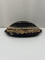 *RARE* Sac ceinture Chanel "All about Chains" cuir noir - Photo 6