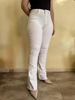 Jean blanc Mango - coupe évasée - Photo 1