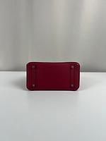 Sac Hermès Birkin 25 cuir Togo rouge grenat palladium - Photo 7