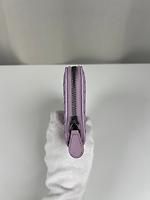 Portefeuille zippé long Bottega Veneta cuir mauve - Photo 5