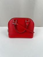 Sac Louis Vuitton Alma BB cuir épi rouge - Photo 5