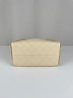 Chanel 25 small cuir caviar grainé beige - Photo 9
