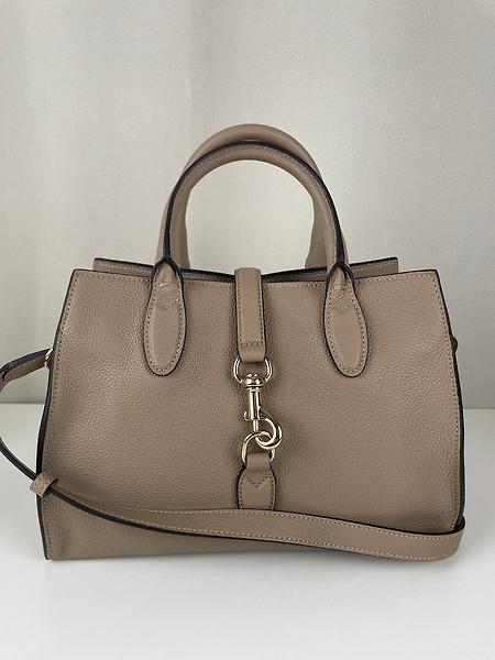 Sac cabas souple Jackie en cuir taupe Gucci