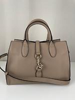Sac cabas souple Jackie en cuir taupe Gucci - Photo 1