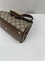 Sac Gucci Horsebit en toile GG et cuir avec anse supérieure - Photo 9