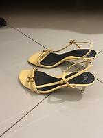 Zara yellow heeled sandals - Photo 2