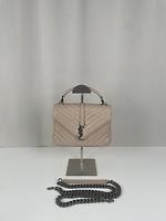Sac Saint Laurent Collège small cuir beige - Photo 2