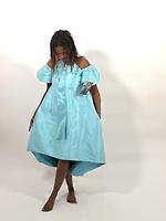Robe turquoise 3/4 - Photo 1